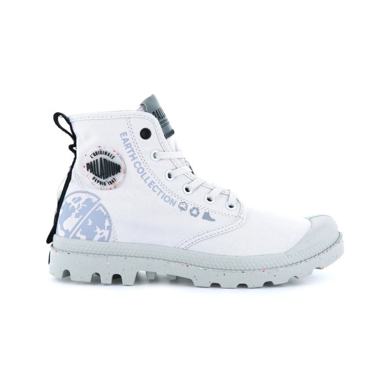 Palladium Pampa Organic Metro Laarzen Dames Wit | NL 62HYEWU